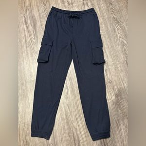 Zenana Womens Drawstring Waist Cargo Jogger Pants